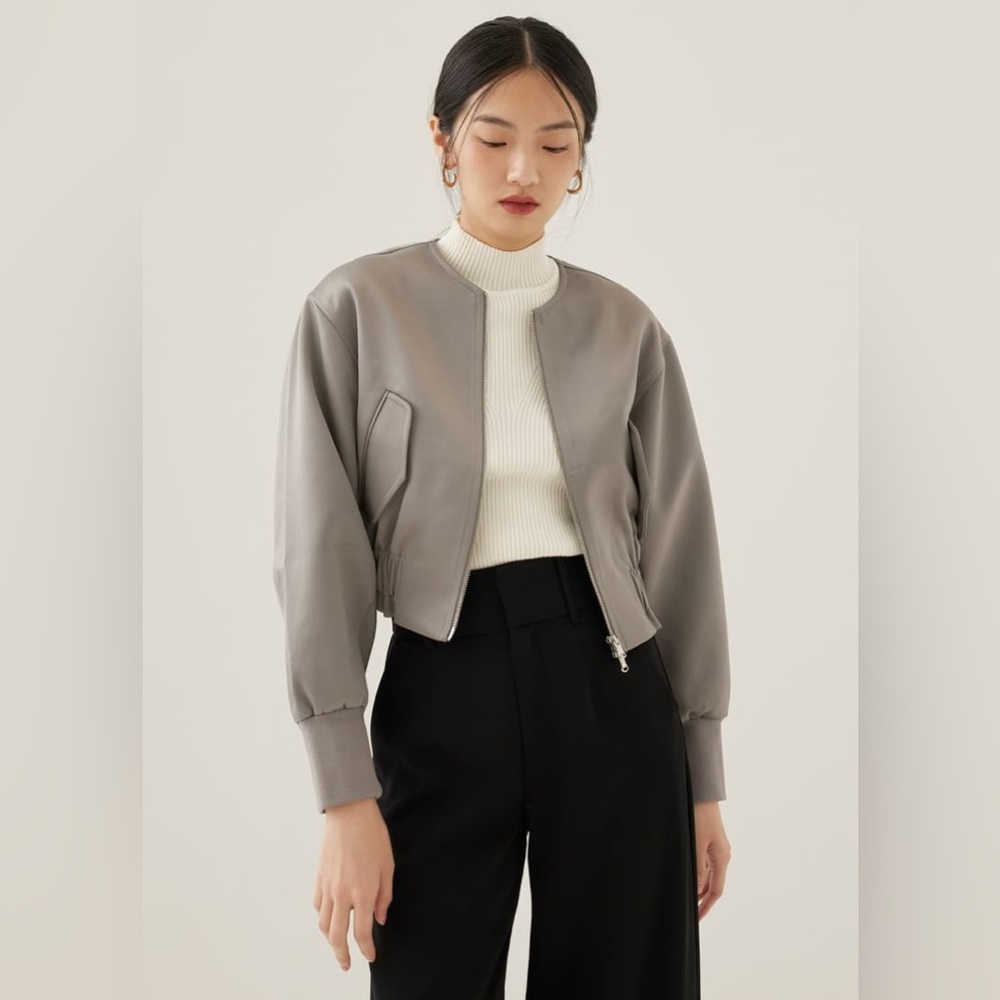 Love Bonito Rhoda Elastic Satin Jacket - Picture 2 of 9